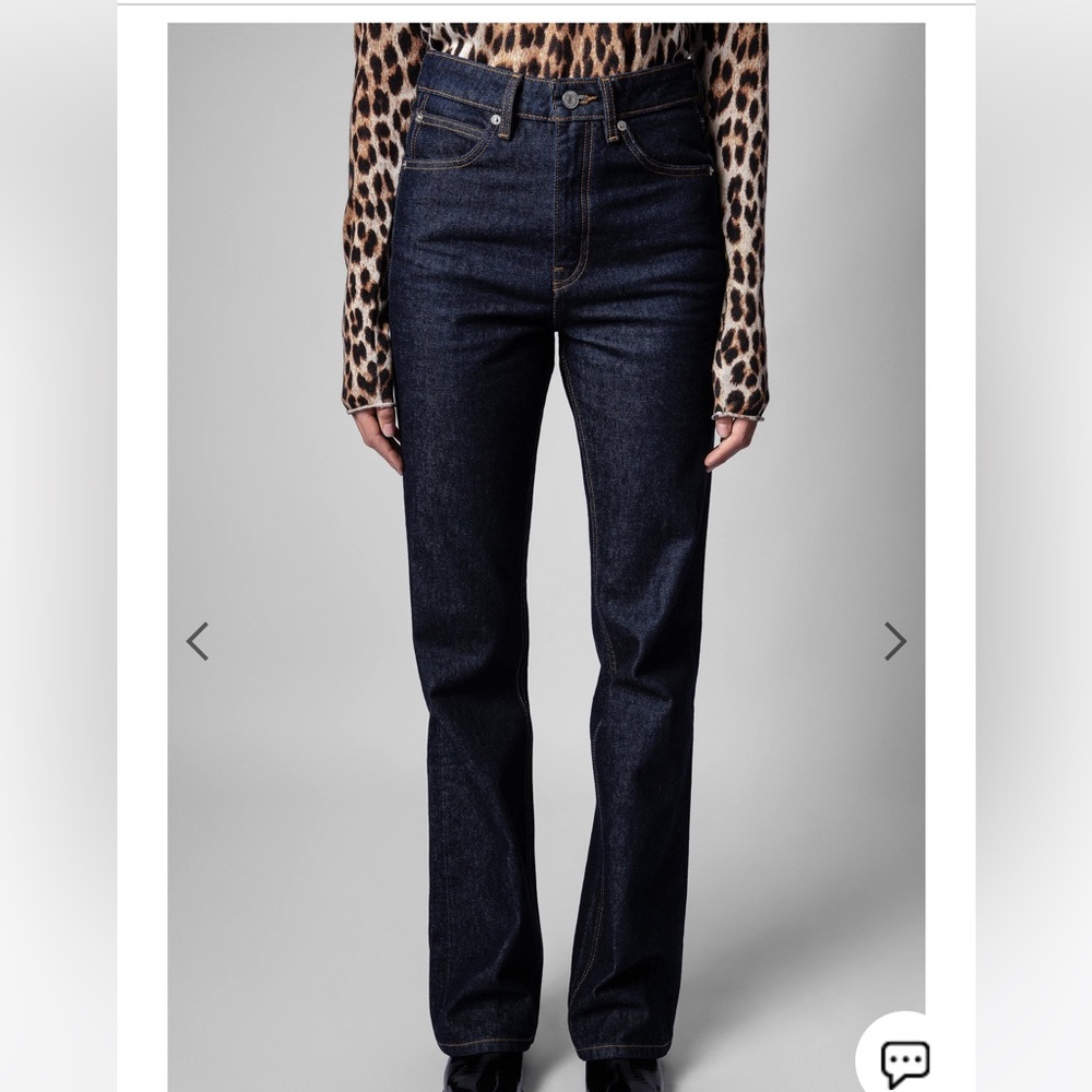 Zadig & Voltaire Womens  Poete Denim Brut Jeans